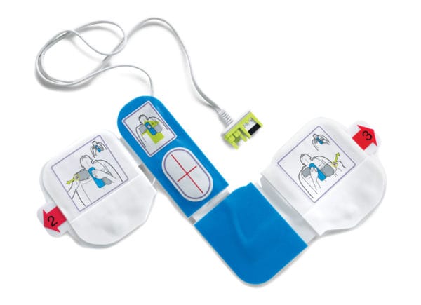 ZOLL-8900-0810-01 Sistema de desfibrilación y RCP de una pieza CPR-D Padz con sensores de compresión, profundidad y frecuencia.