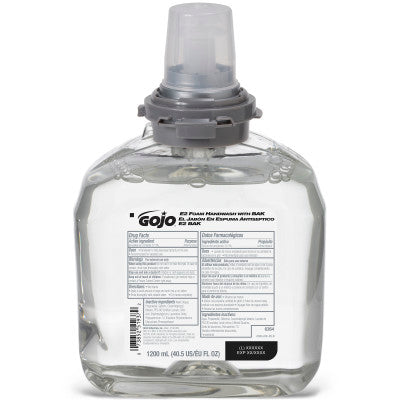 Gojo-6364-02 TFX Handwash, Touch Free Dispenser, 1200mL, E2 Foam, BAK, Clear (2/cs)