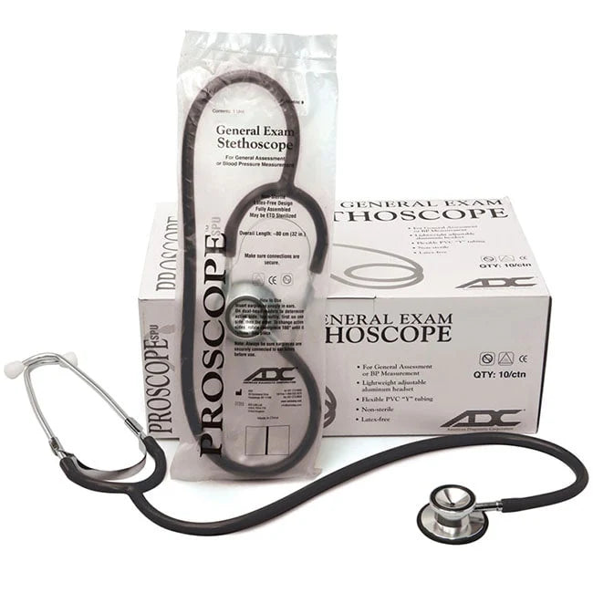ADC-675BKH Proscope SPU 675 Pediatric Dual Head Stethoscope (50/Case)
