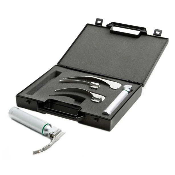 ADC Satin Fiber Optic Laryngoscope Set