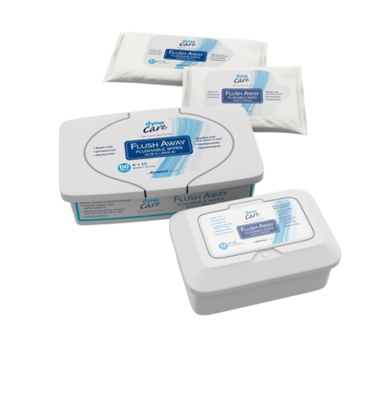 Dynarex Flushable Wipes