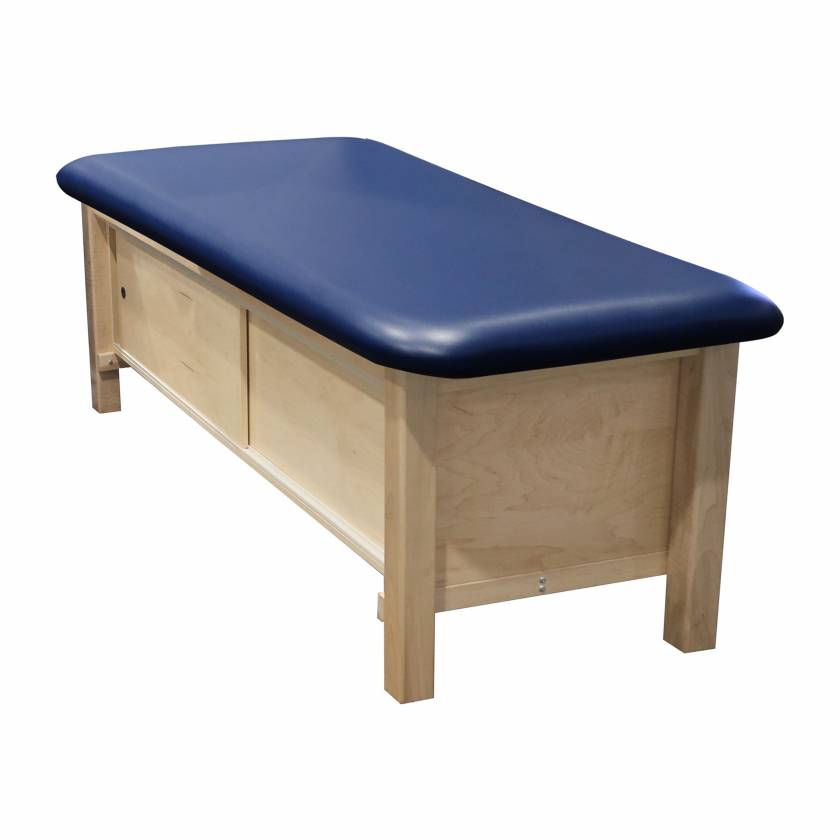 PHS Medical Premier Wood Treatment Table with Enclosed Cabinet