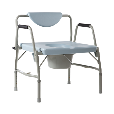 Dynarex-10375-Bariatric Droparm Bedside Commode, Steel, 1 Box/Case