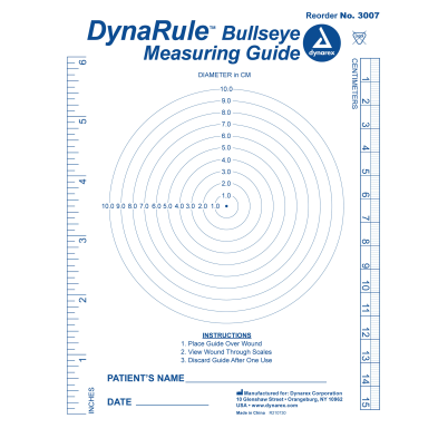 Dynarex-3007 DynaRule Bullseye Measuring Guide