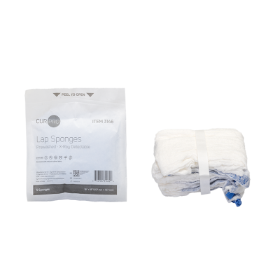 Sterile, pre-washed Dynarex laparotomy sponge for effective fluid management in surgery