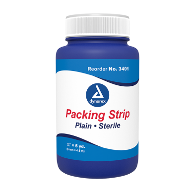 Dynarex Packing Strips - Plain and Iodoform