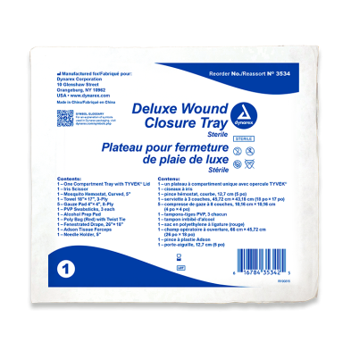 Dynarex-3534 Wound Closure Tray - Sterile