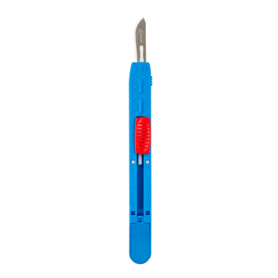 Dynarex Medi-Cut Safety Scalpels – High Precision Stainless Steel Surgical Blades with Retractable Safety Feature