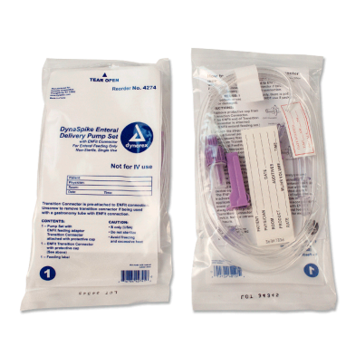 Dynarex-4274 Spike Enteral Delivery Pump Set with ENFit connector