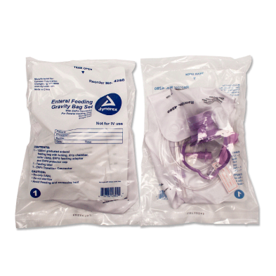 Dynarex-4280 Enteral Delivery Gravity Bag Set with ENFit connector