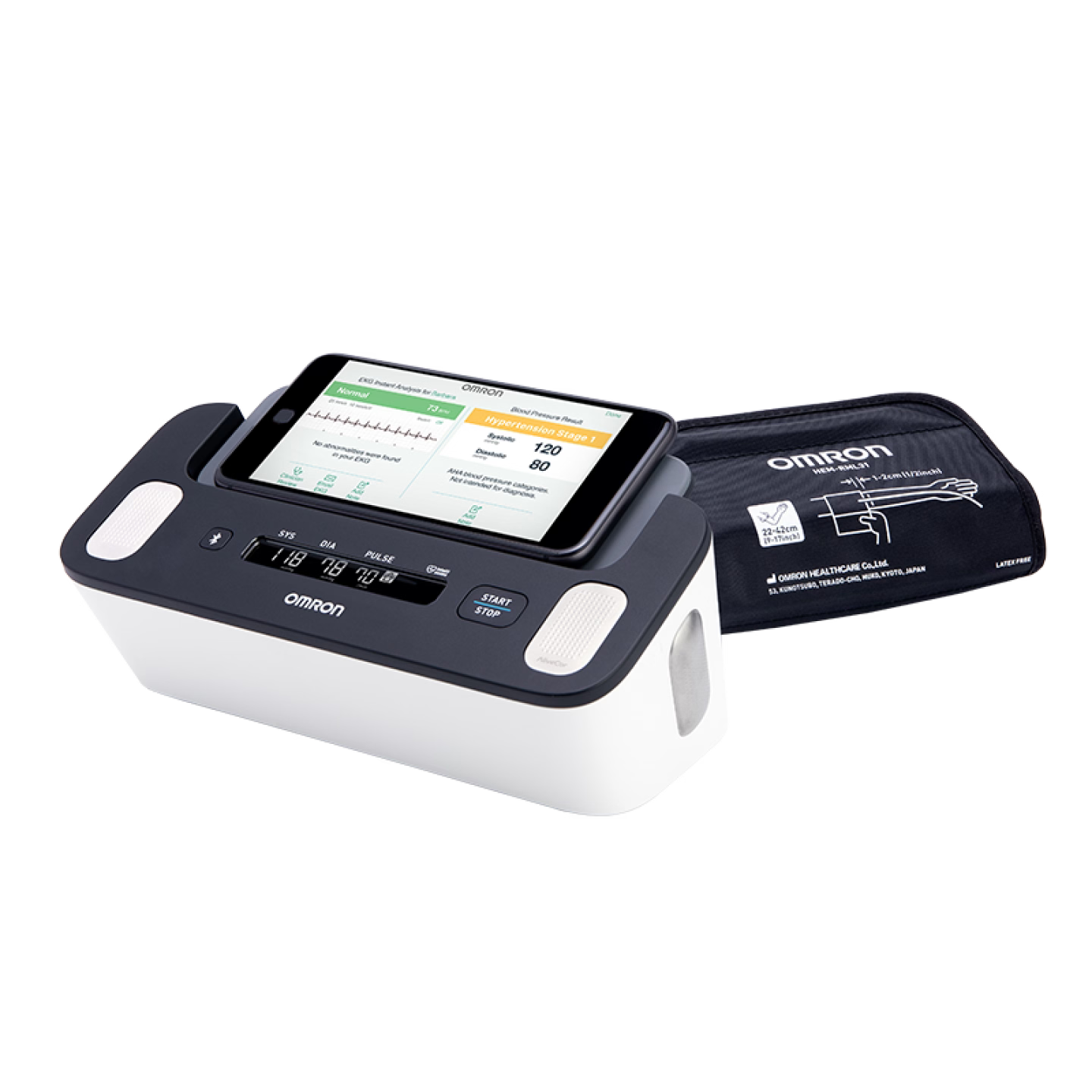 Omron Healthcare-BP7900 Complete™ Wireless Upper Arm Blood Pressure Monitor + EKG, 6/cs