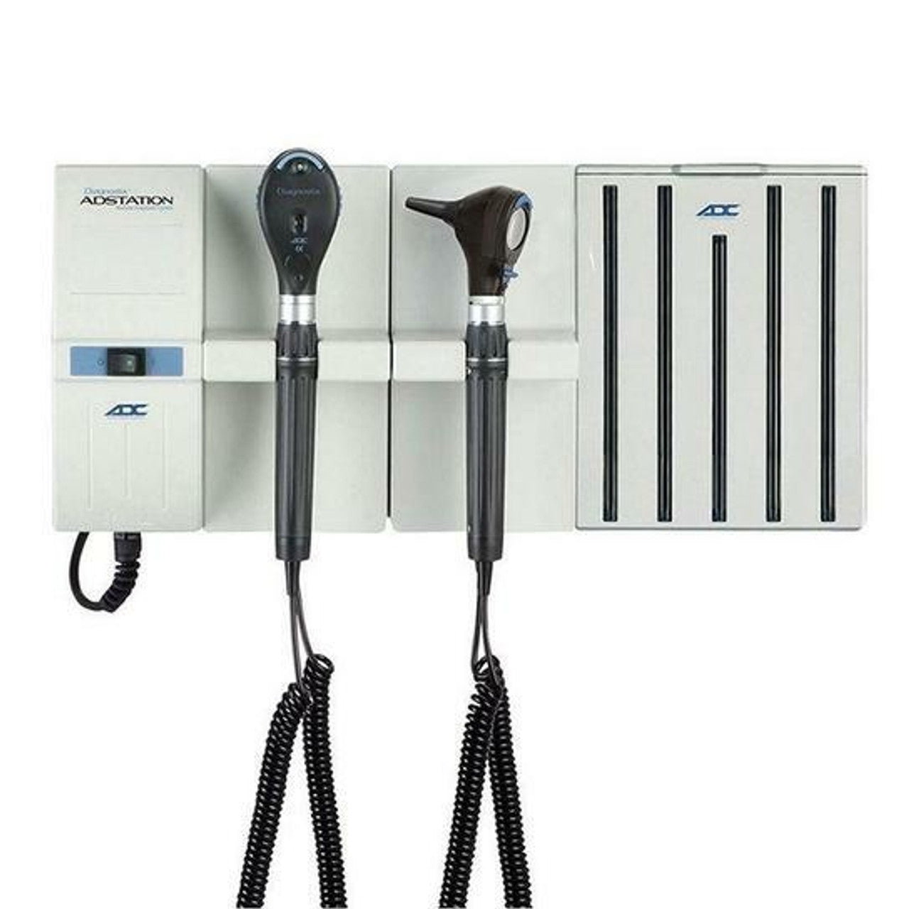 ADC Adstation 5610-5 3.5V Wall Otoscope/Ophthalmoscope/Dermascope Diagnostic Set