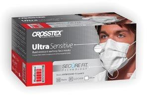 Crosstex-GCFCXSF-Ultra™ Sensitive FogFree™ Earloop Mask White (40/Box / 40 Boxes/Case)