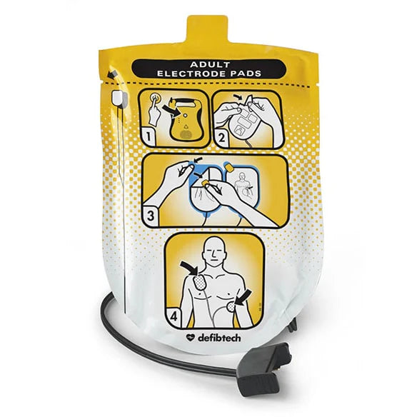Paquete de almohadillas de desfibrilación DEFIBTECH-DDP-100 (1 juego)