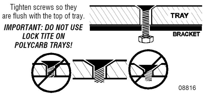 Therafin-32215-Hardware Kit for Tray Clamps, 1/4"