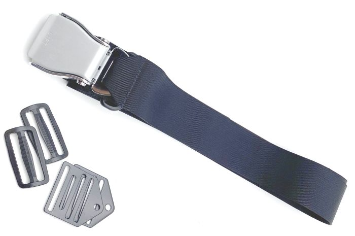 Therafin-33149-Hip Belt, 2" Single Pull, Metal Flap Buckle w/ Clips