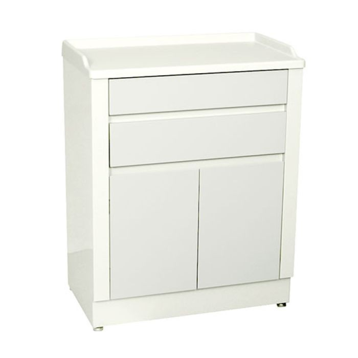 UMF MEDICAL-6120QW Treatment cabinet, 2 doors, 2 drawers, 1 shelf, 27"W x 34"H x 16.5"D
