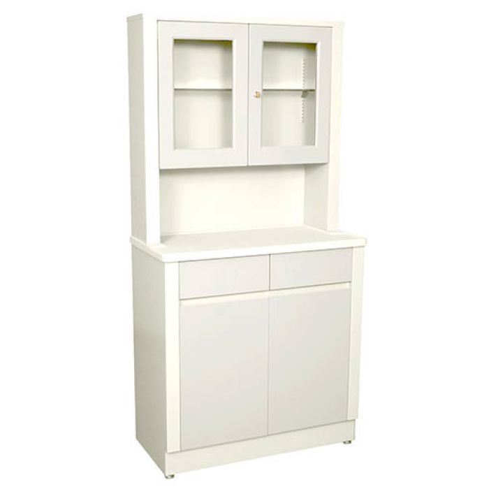 UMF MEDICAL-6117QW Treatment cabinet w/ upper cabinet section, 2doors, 2 drawers, 1 shelf, 32"W x 65"H x 16.25"D