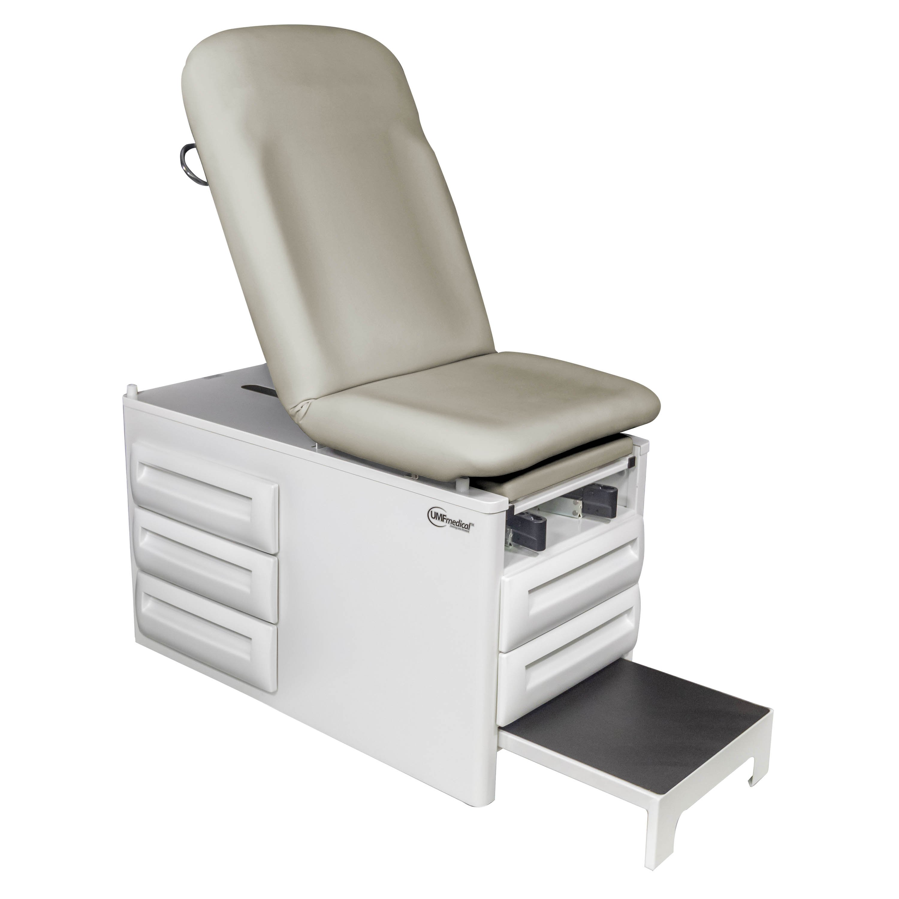 UMF Medical-Signature Series proSideStep Manual Exam Table with Side Step and Four Storage Drawers