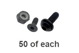 Therafin 50109 Bolt/Washer/Nut Kit w/ Patchlock, 50 Pcs Each