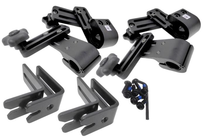 Therafin-50468 Seat Hardware, 4 Knob Wrap Around w/ Slotted Brackets