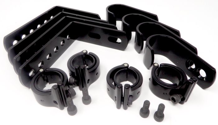 Therafin-50471 Back Hardware, 7/8" w/ 6 Hole Ls & 2 Hole Js w/ Top & Bottom Rail Locks