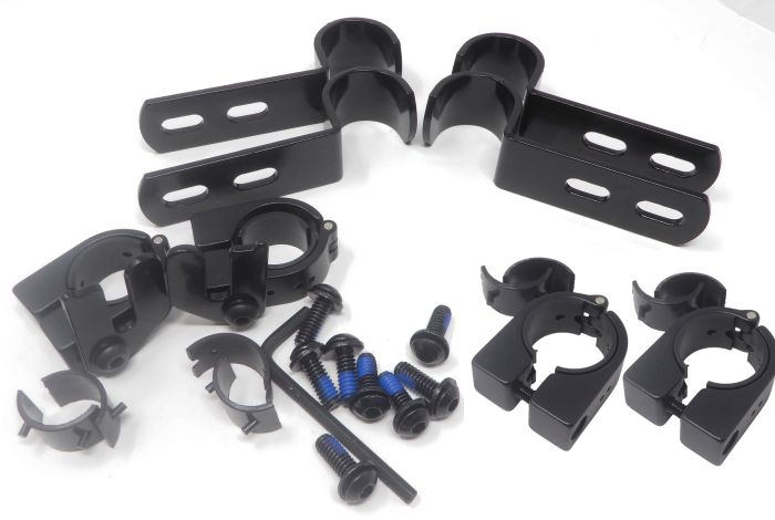 Therafin-50481 Seat Hardware, 1" Drop Hooks w/ Swingtabs & Collars, 1" Tube