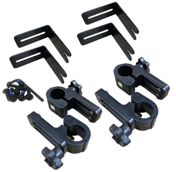 Therafin-50495 Seat Hardware, 4 Knob Wrap Around (1.375 Diam) w/ Slotted Brackets