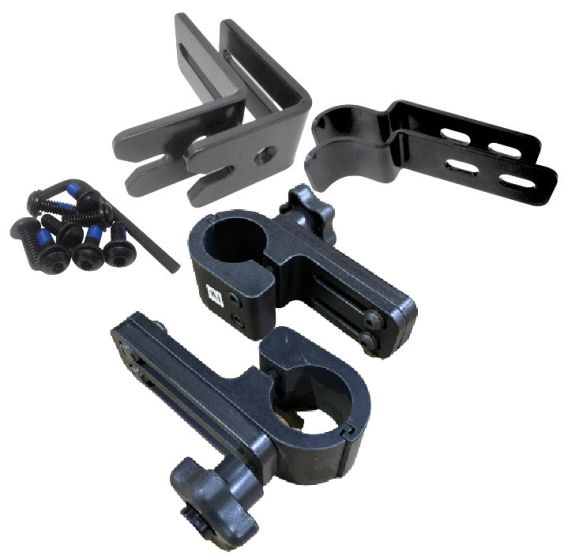 Therafin-50494 Seat Hardware, 2 Knob Wrap Around (1.375 Diam) w/ Slotted Brackets & Zero Drop Hooks