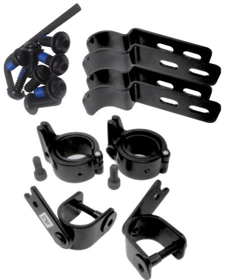 Therafin-50489 Seat Hardware, Zero Drop Hooks w/ Rail Locks & Metal Swingtabs, 1" Tube