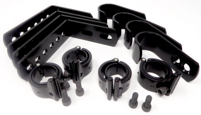 Therafin-50486 Back Hardware, 1" w/ 6 Hole Ls & 2 Hole Js w/ Top & Bottom Rail Locks