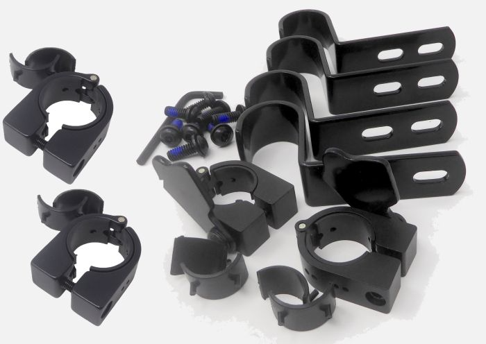 Therafin-50485 Seat Hardware, 2" Drop Hooks w/ Swingtabs & Collars, 7/8" Tube