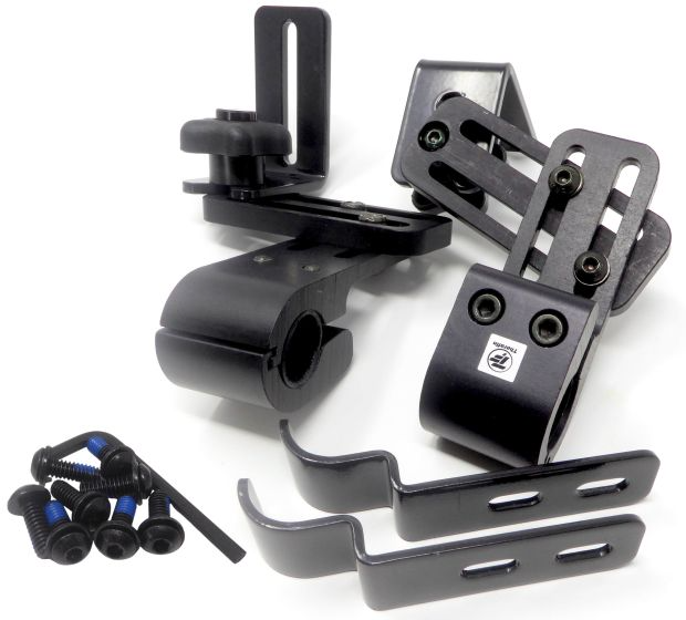 Therafin-50467 Seat Hardware, 2 Knob Wrap Around w/ Slotted Brackets & Zero Drop Hooks