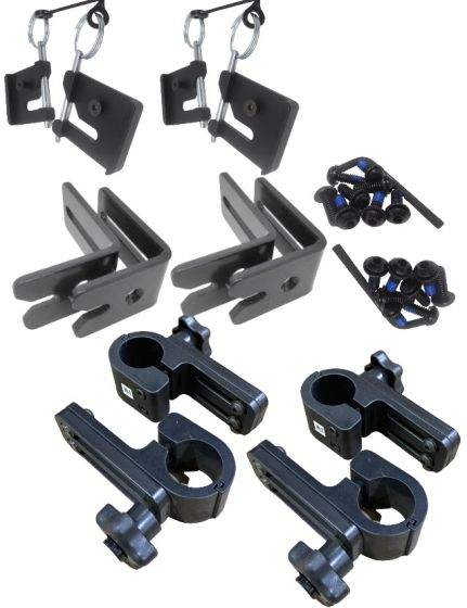 Therafin 51095 Seat Hardware, Transit, 4 Knob Wrap Around (1.375 Diameter), 2 Pairs