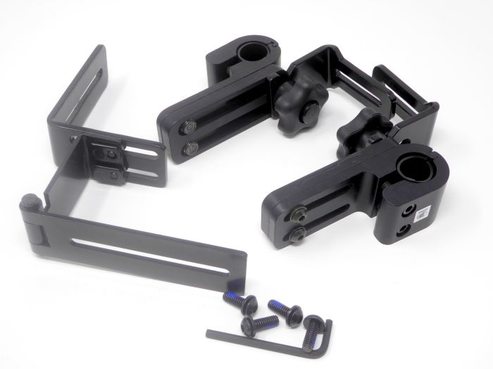 Therafin 51093 Back Hardware, 2 Knob Wrap Around w/ 2.5" Rise Adjustable Depth Hinge