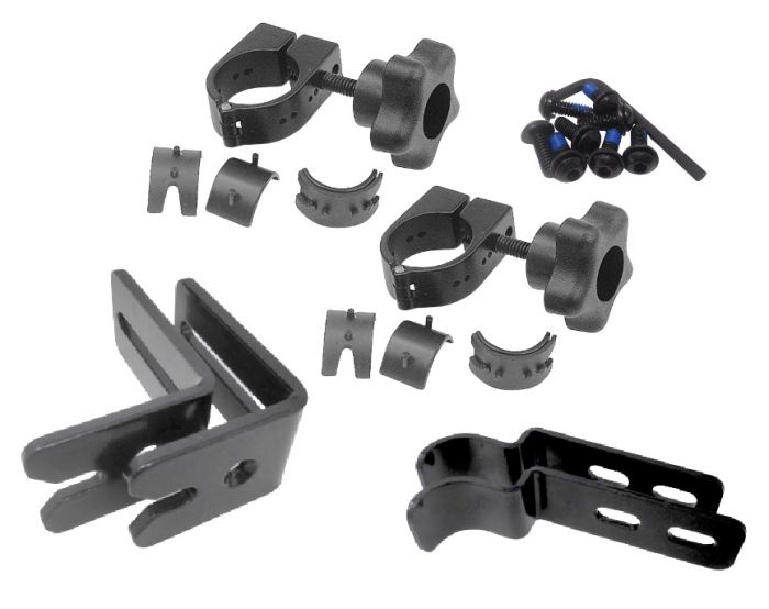 Therafin-50405 Seat Hardware, 2 Knob w/ Slotted Brackets & Zero Drop Hooks