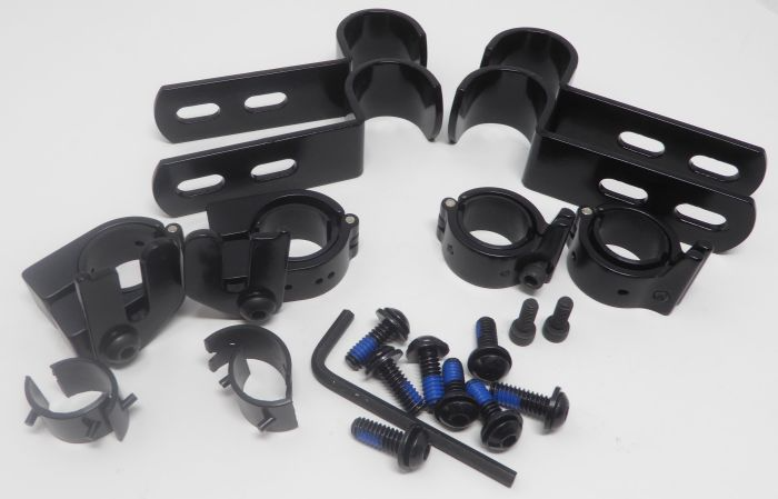 Therafin-50398 Seat Hardware, 1" Drop Hooks w/ Rail Locks & Swingtabs, 1" Tube