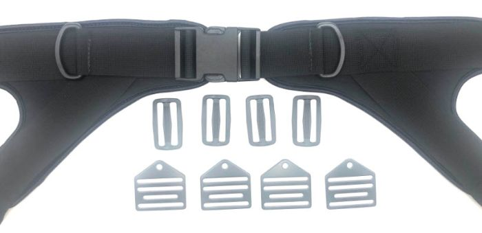 Therafin Hip Belt Basic 4-Point Y-Style, Padded, SR Buckle