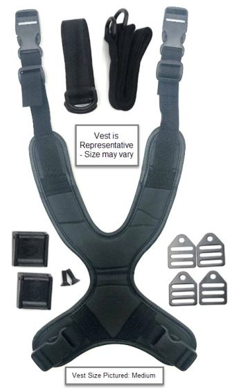 Therafin Vest, Static w/ Extended Straps, Trim (Female)