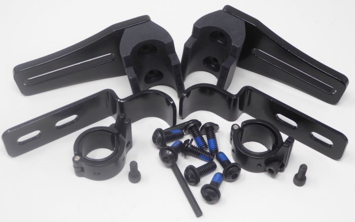 Therafin-50618 Seat Hardware, Snap On with Raised Drop Hooks and Universal Rail Locks