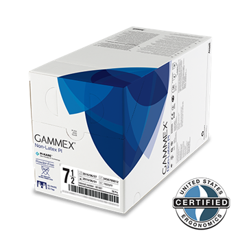 Ansell Gammex® Non-Latex Pi White Powder-Free Synthetic Surgical Gloves