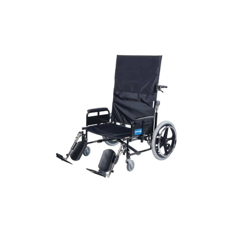 Graham Field-5252420530R-W/C Regency 525 High Back Bariatric Reclining Wheelchair Desk Length Arm Elevating Legrest 24" Seat Width Adult 850 Lb Capacity