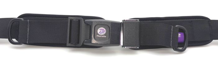 Therafin-60439 - Belt, 1.5" Dual Center Pull, PB Buckle, 9.25L x 2.25H Pads W/ Clips, Ea