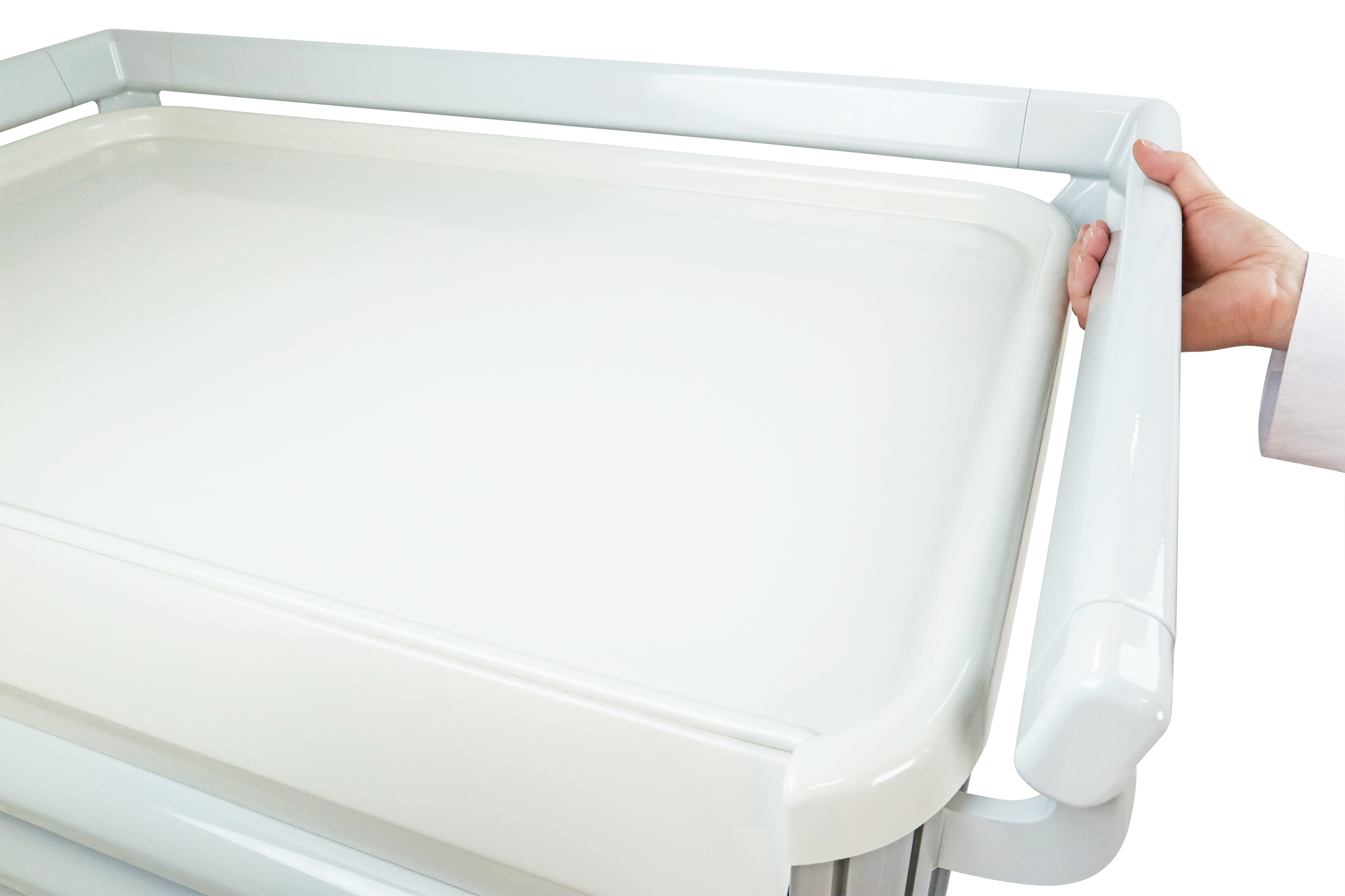 Detecto MobileCare Series Medical Cart, White, 16.5 in. Electronic