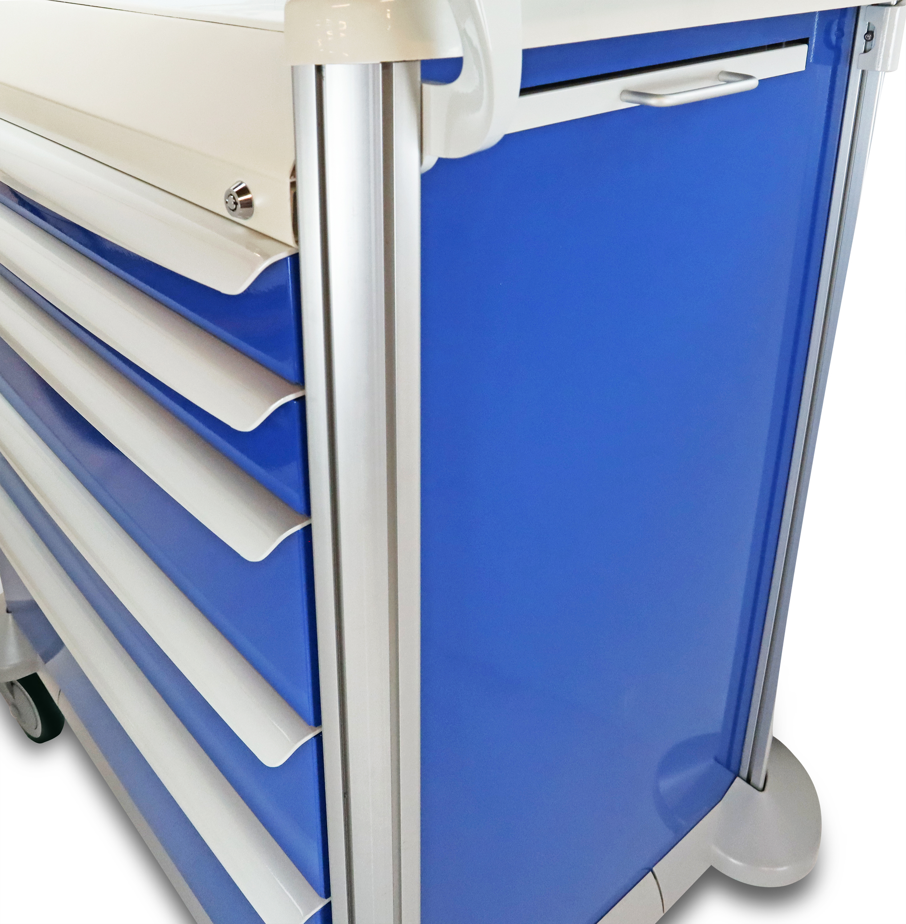 Detecto MobileCare Series Medical Cart, Blue, 16.5 in. Electronic