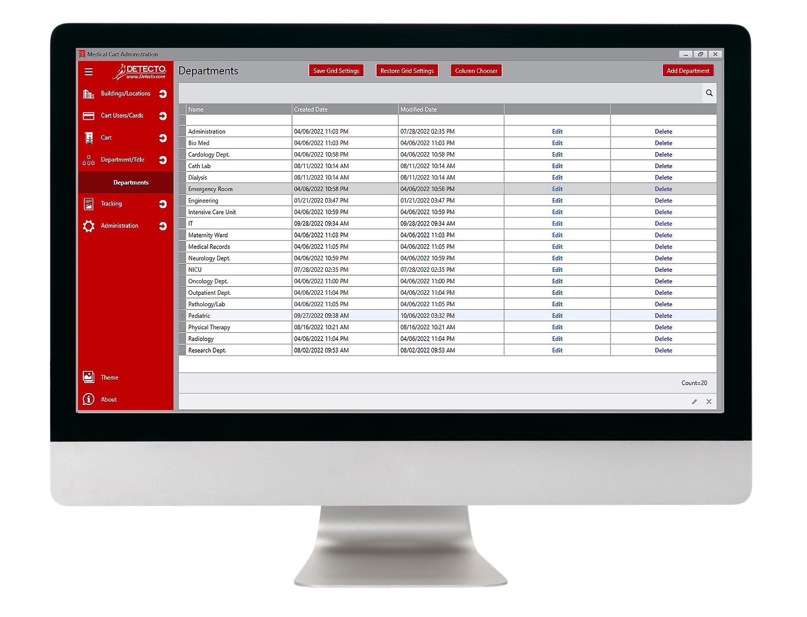 Detecto MobileCare Series Medical Cart, Yellow, 16.5 in. Electronic