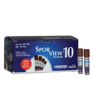 Crosstex SporView™ 10 Self-Contained Biological Indicators