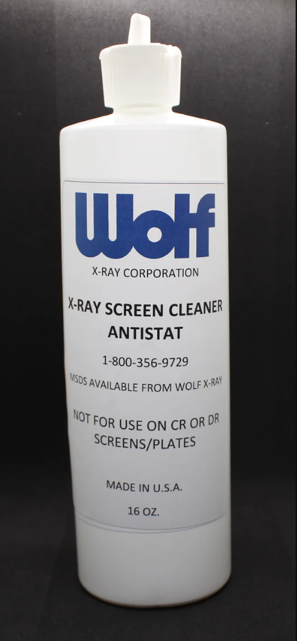 WOLF X-RAY-21603 Anti-Static Screen Cleaner for Cassettes and Illuminators - 16 ounce bottle (package of 4)