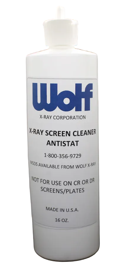 Wolf X-Ry-21603 Anti-Static Screen Cleaner for Cassettes and Illuminators - 16 ounce bottle (4/Pack)