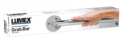 Barra de apoyo cromada Lumex de Graham Field, moleteada